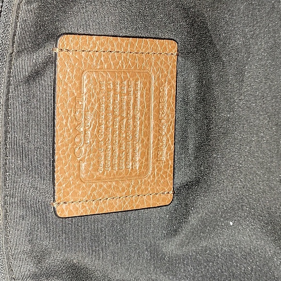 Men's Coach Brown/Black Pebble Leather Backpack F37802 - Picture 15 of 16